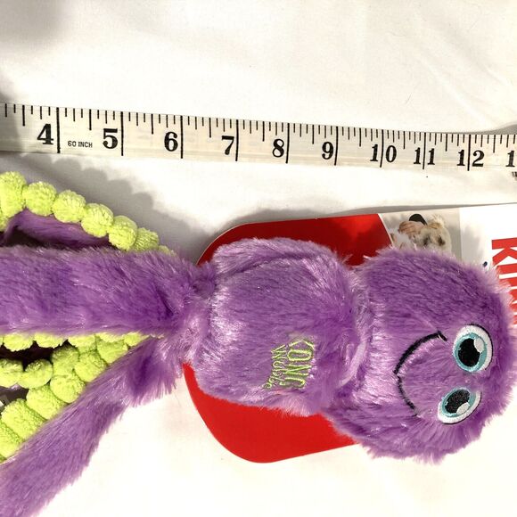 KONG Wubba Plush Squeaky Octopus Dog Toy Interactive Tug & Fetch Size Small Cute - Picture 8 of 16